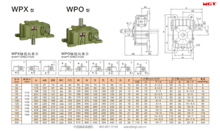 WPX100 蜗轮蜗杆减速机 单速减速机