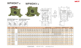 WPWDKT WPWDKV250 蜗轮减速机 万向减速机
